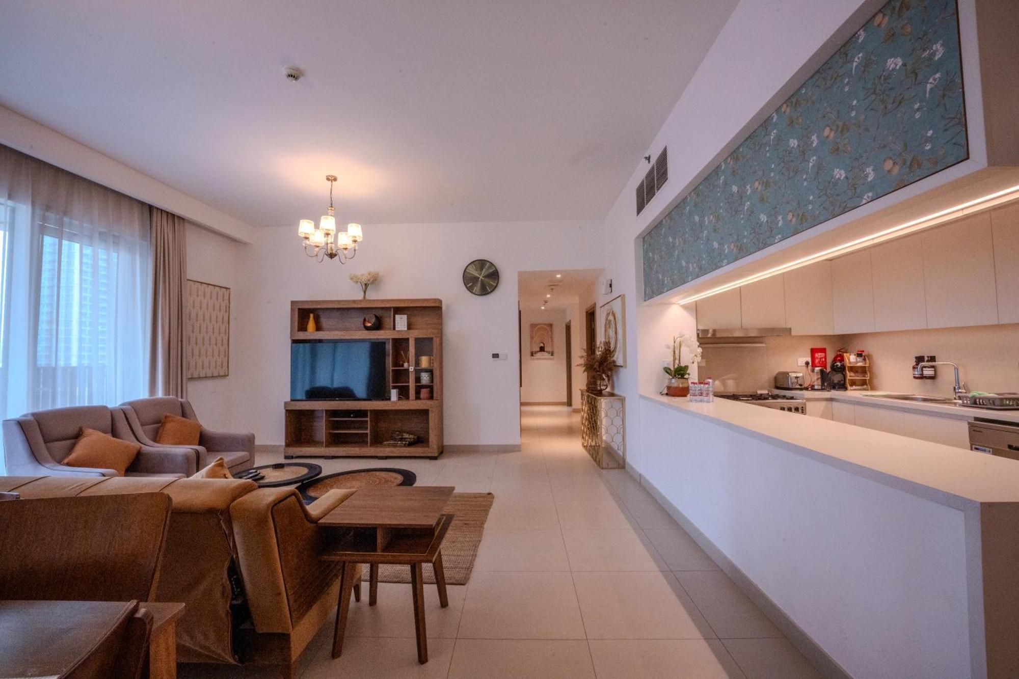 3Br Haven With Burj Views By Magnoliasvhr Aparthotel Dubai Exterior photo