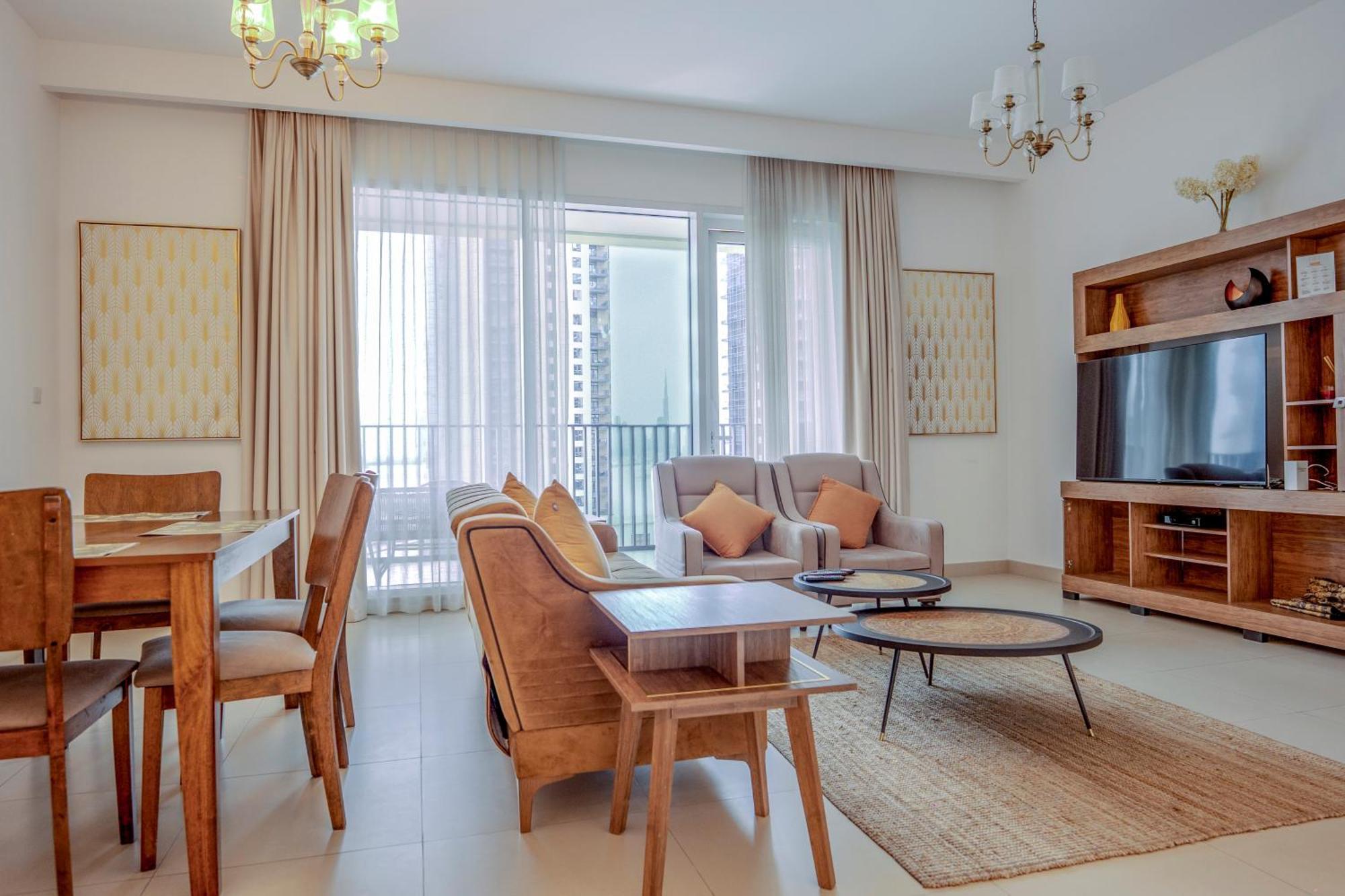 3Br Haven With Burj Views By Magnoliasvhr Aparthotel Dubai Exterior photo